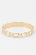 Ribbed Chain Clasp Bracelet