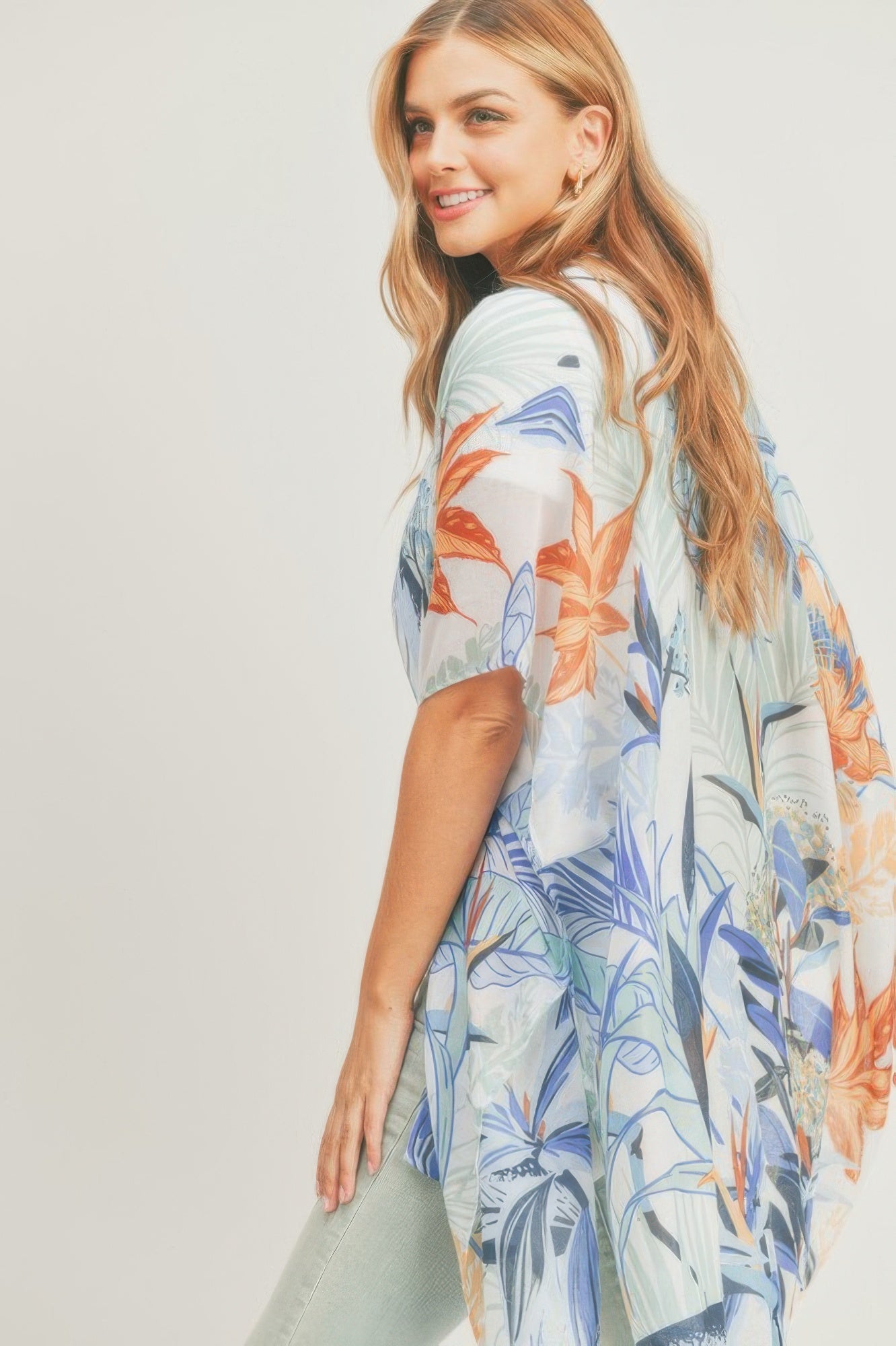Forest Print Kimono