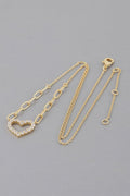 Paper Clip Heart Necklace
