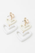 Triple Hearts Drop Earrings