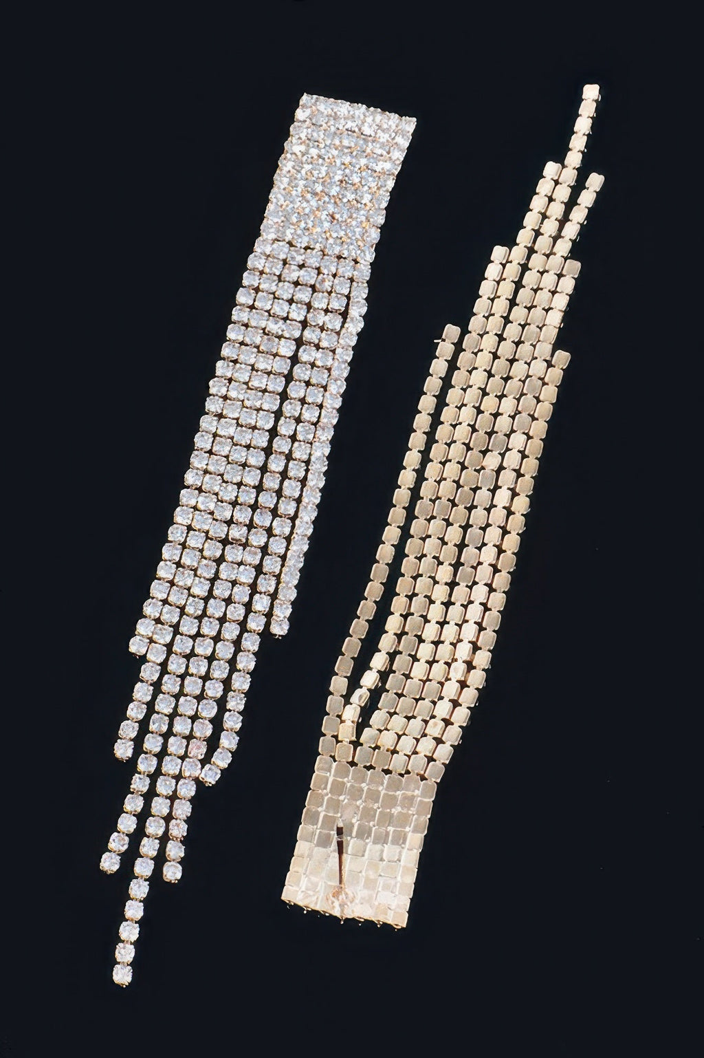 Formal Rhinestone Unique Design Earrings