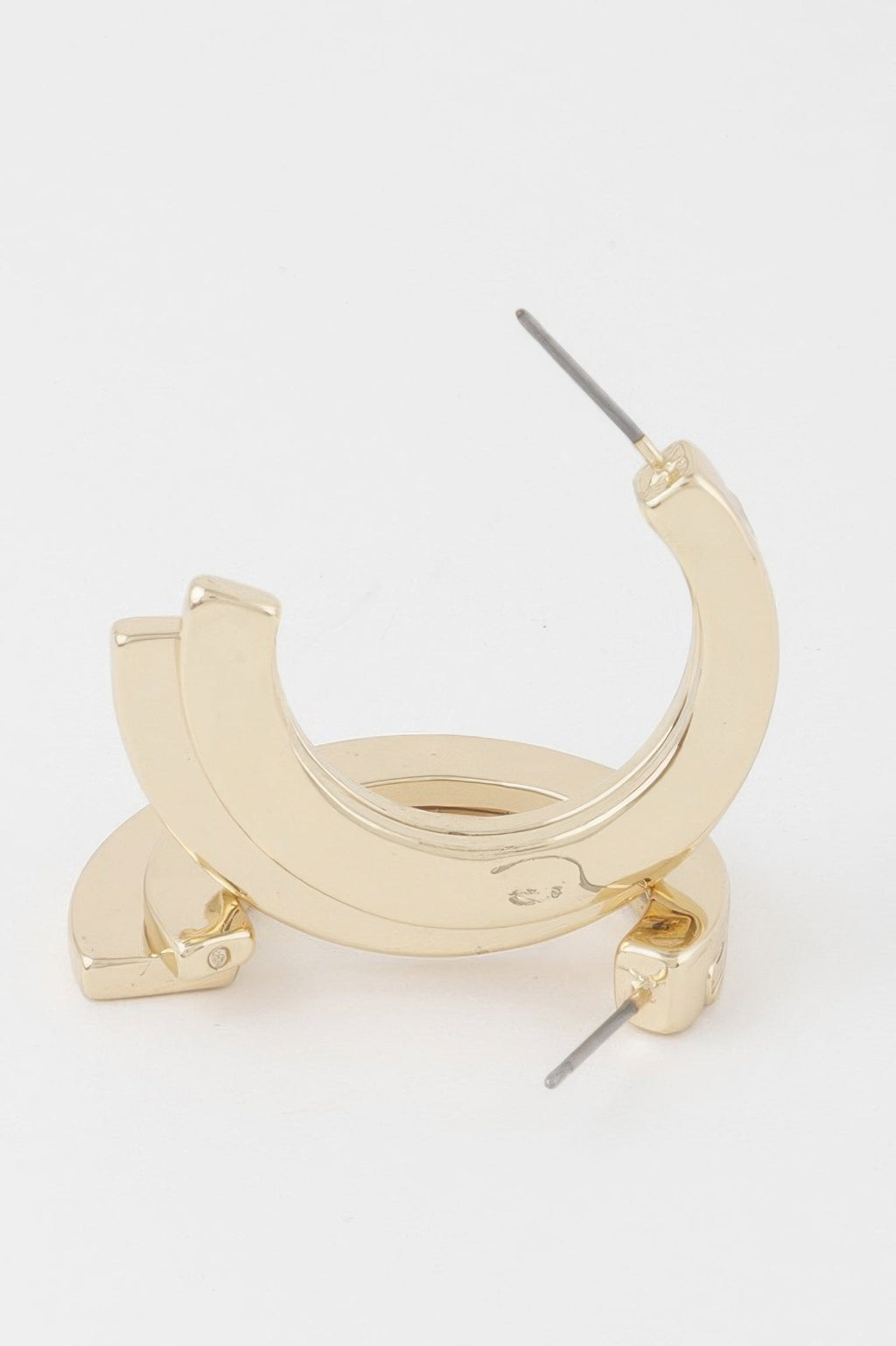 Double Flayed Hoop Earrings