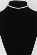 Cubic Rhinestone Choker Necklace