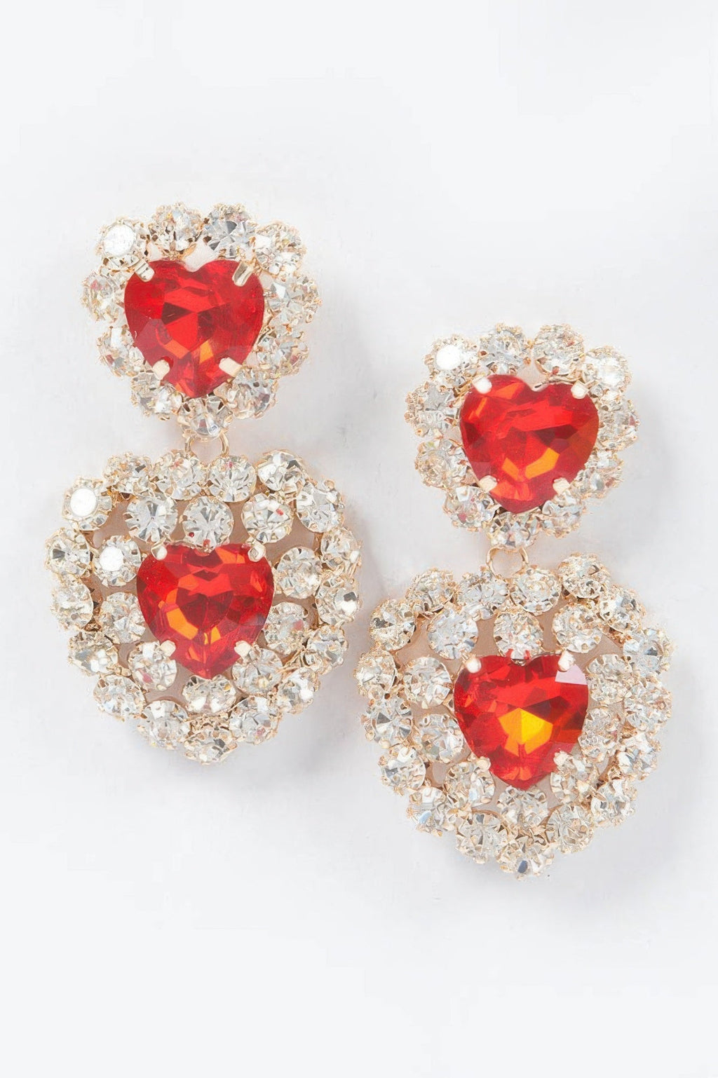 Heart Shape Stone Earring