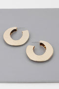 Minimal Concave Hoop Earrings