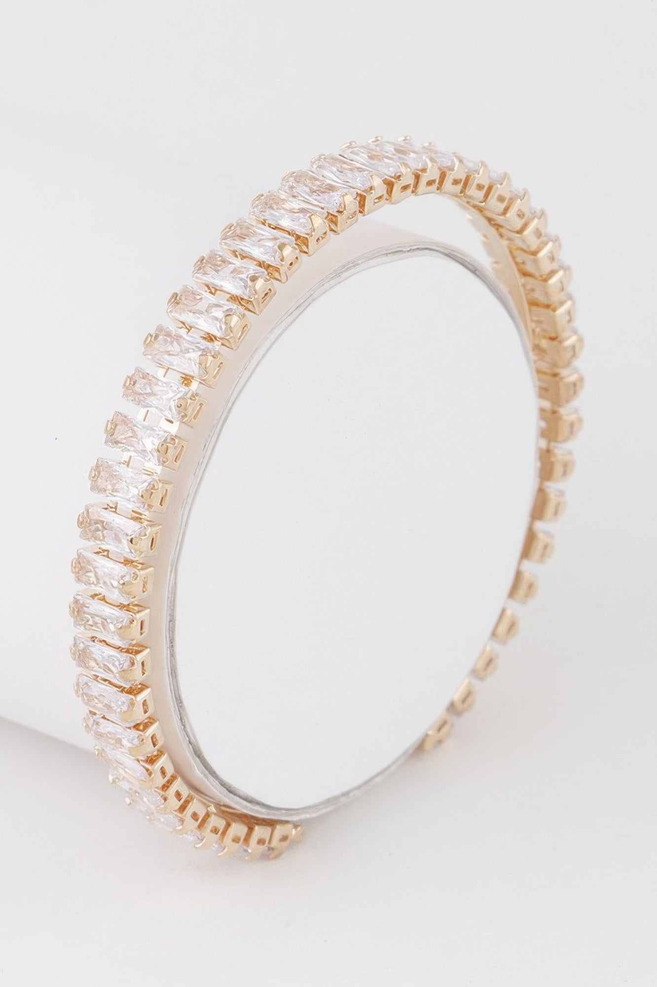 Crystal Bar Cuff Bracelet