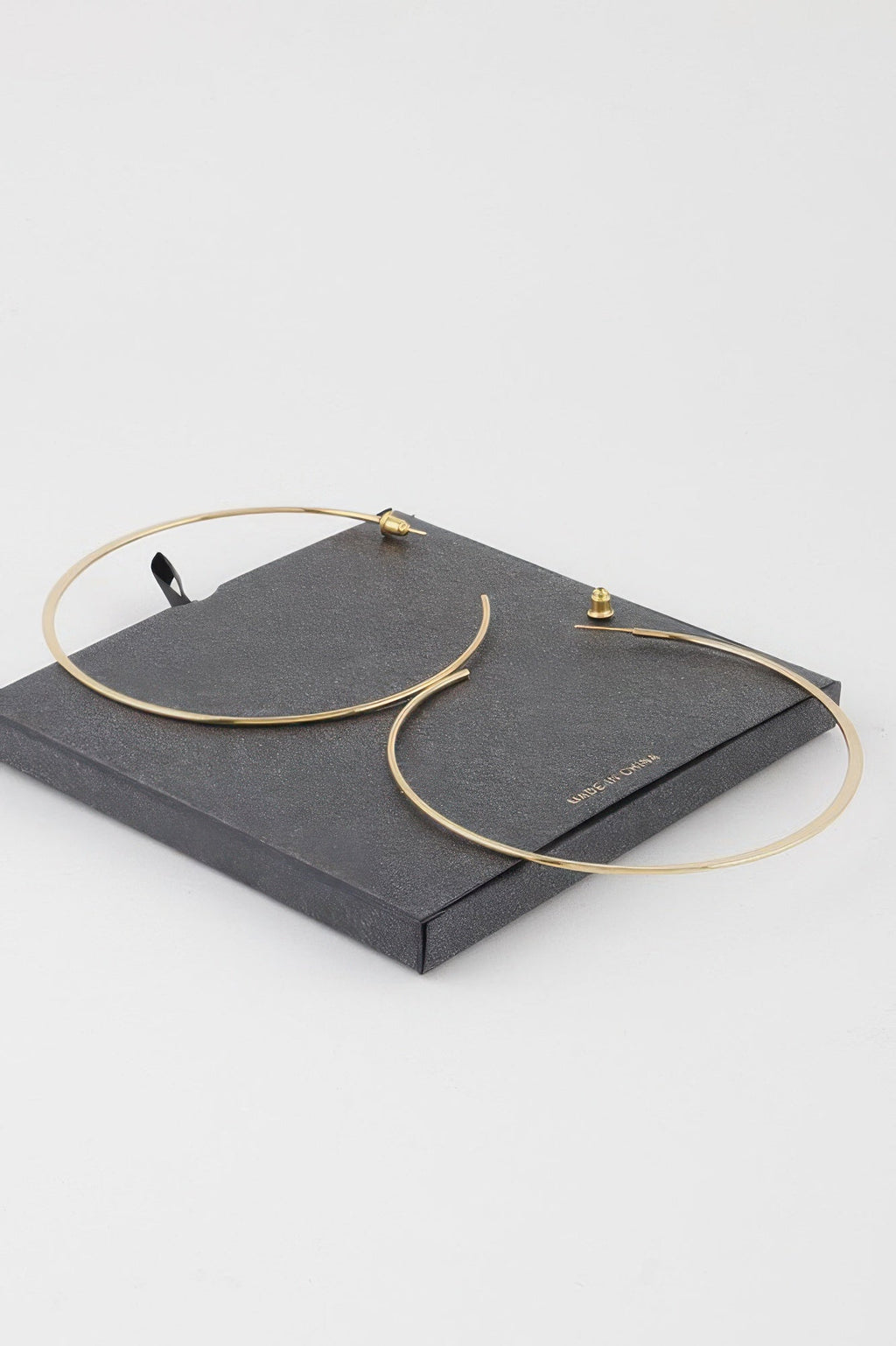 Oversized Metal Dipped Hoop Earrings