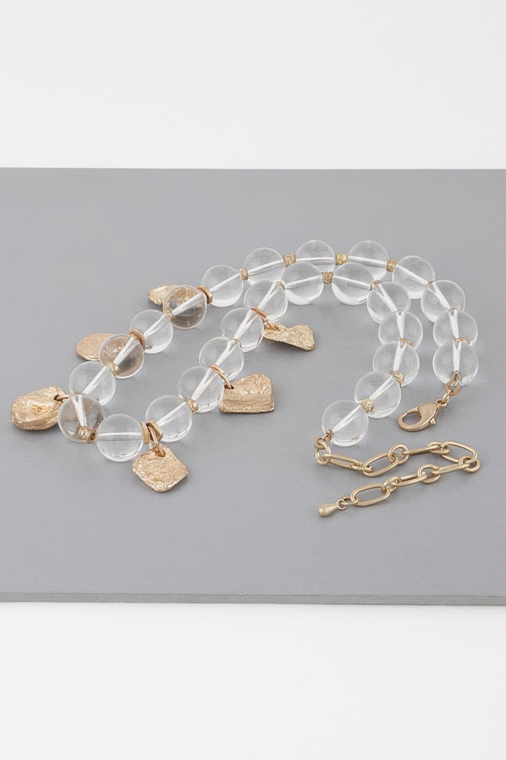 Transparent Charm Bead Necklace