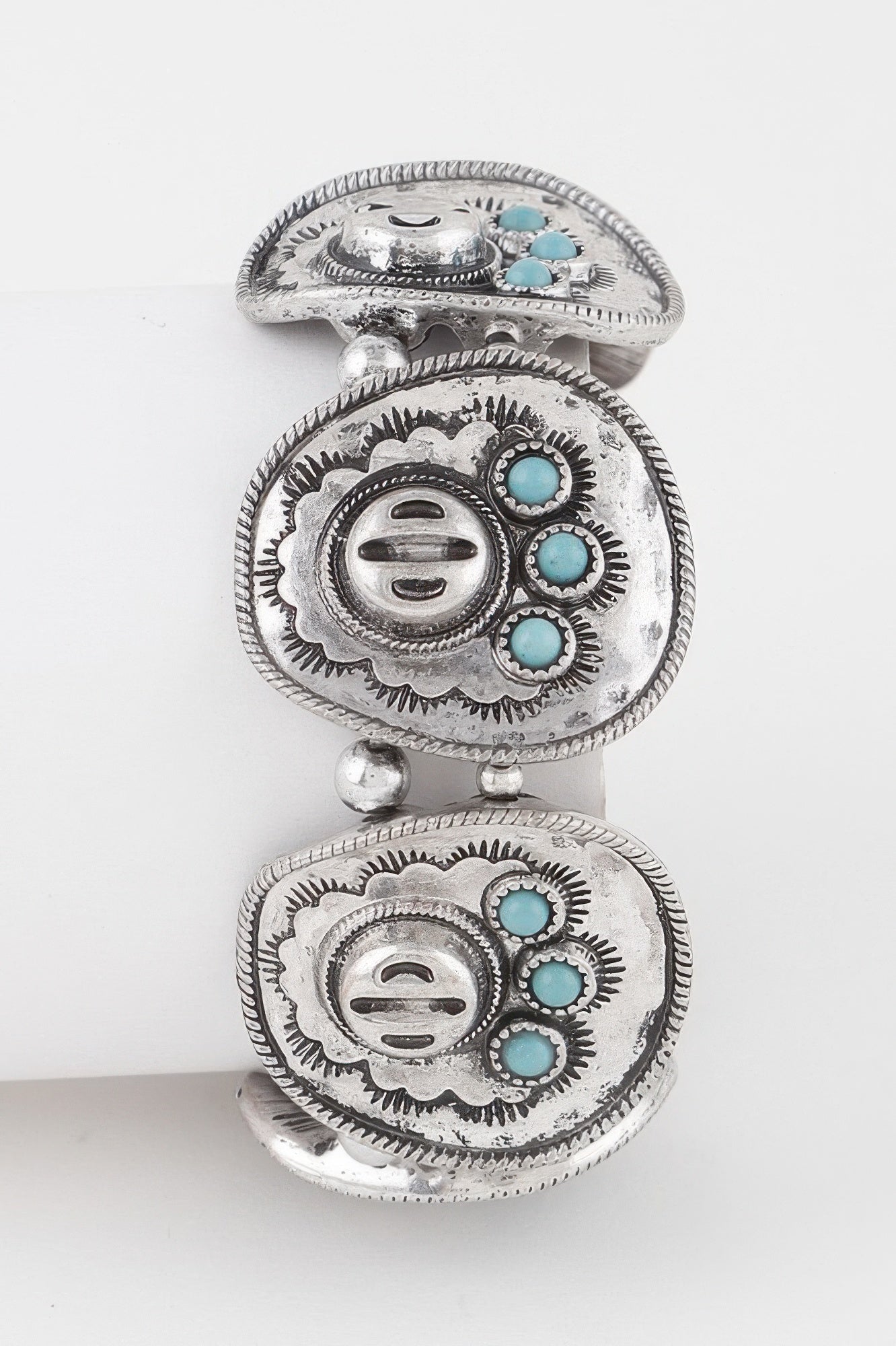 Vintage Stone Plate Bracelet