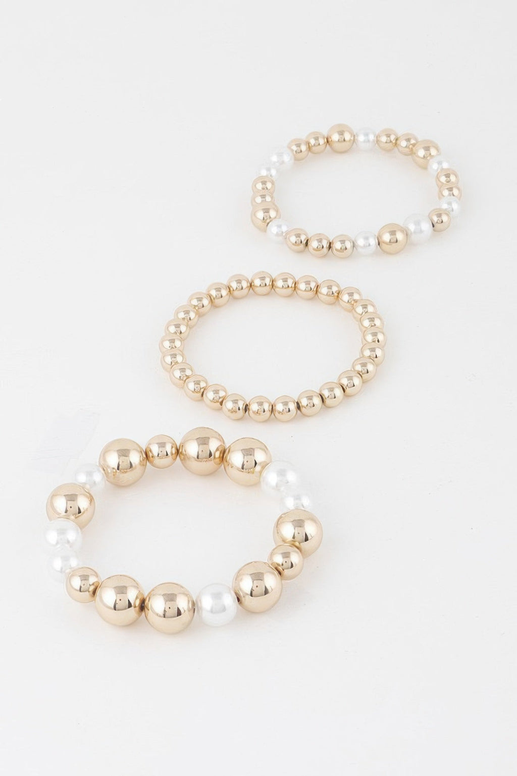 Triple Pearl Beaded Bracelet