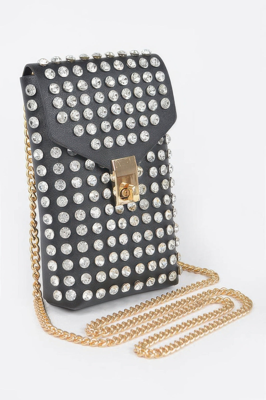 Rhinestone Cellphone Crossbody Belt Bag
