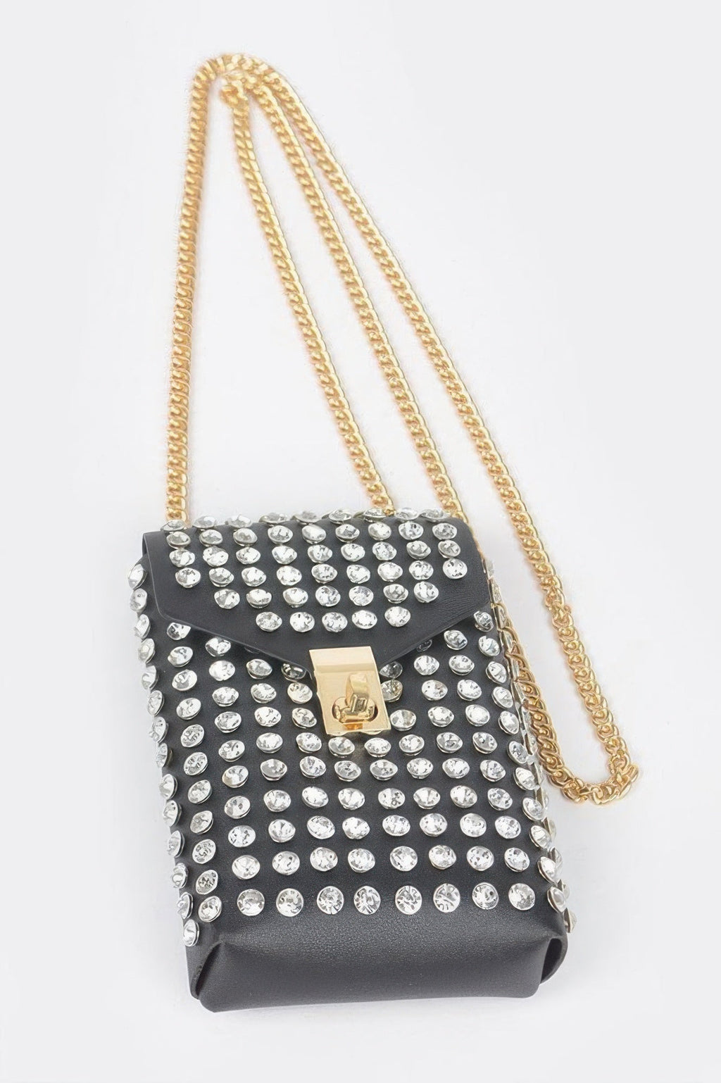 Rhinestone Cellphone Crossbody Belt Bag