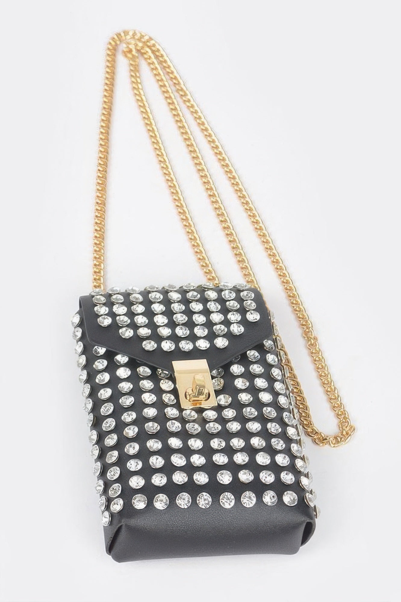 Rhinestone Cellphone Crossbody Belt Bag