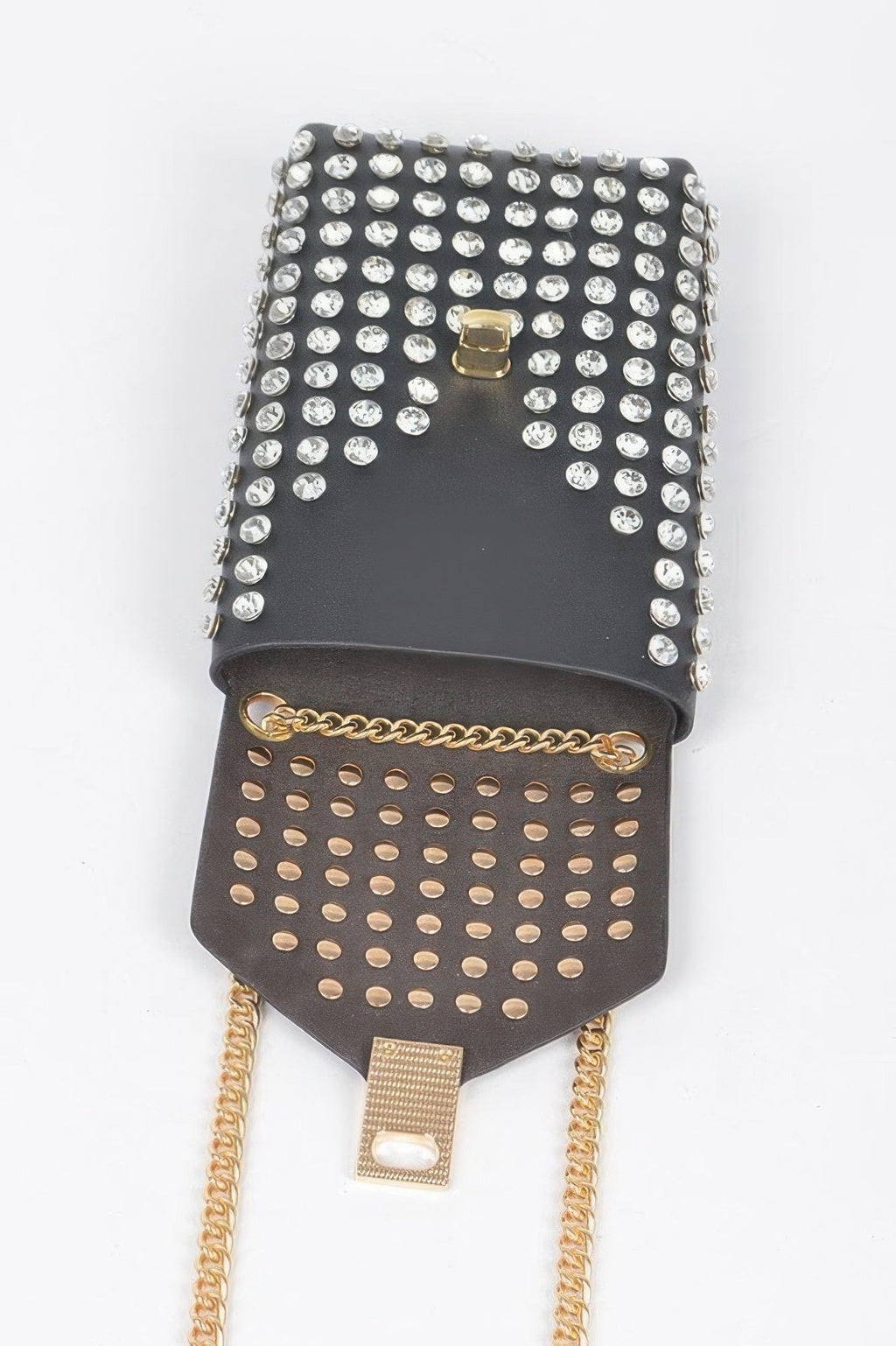 Rhinestone Cellphone Crossbody Belt Bag