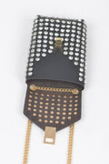 Rhinestone Cellphone Crossbody Belt Bag