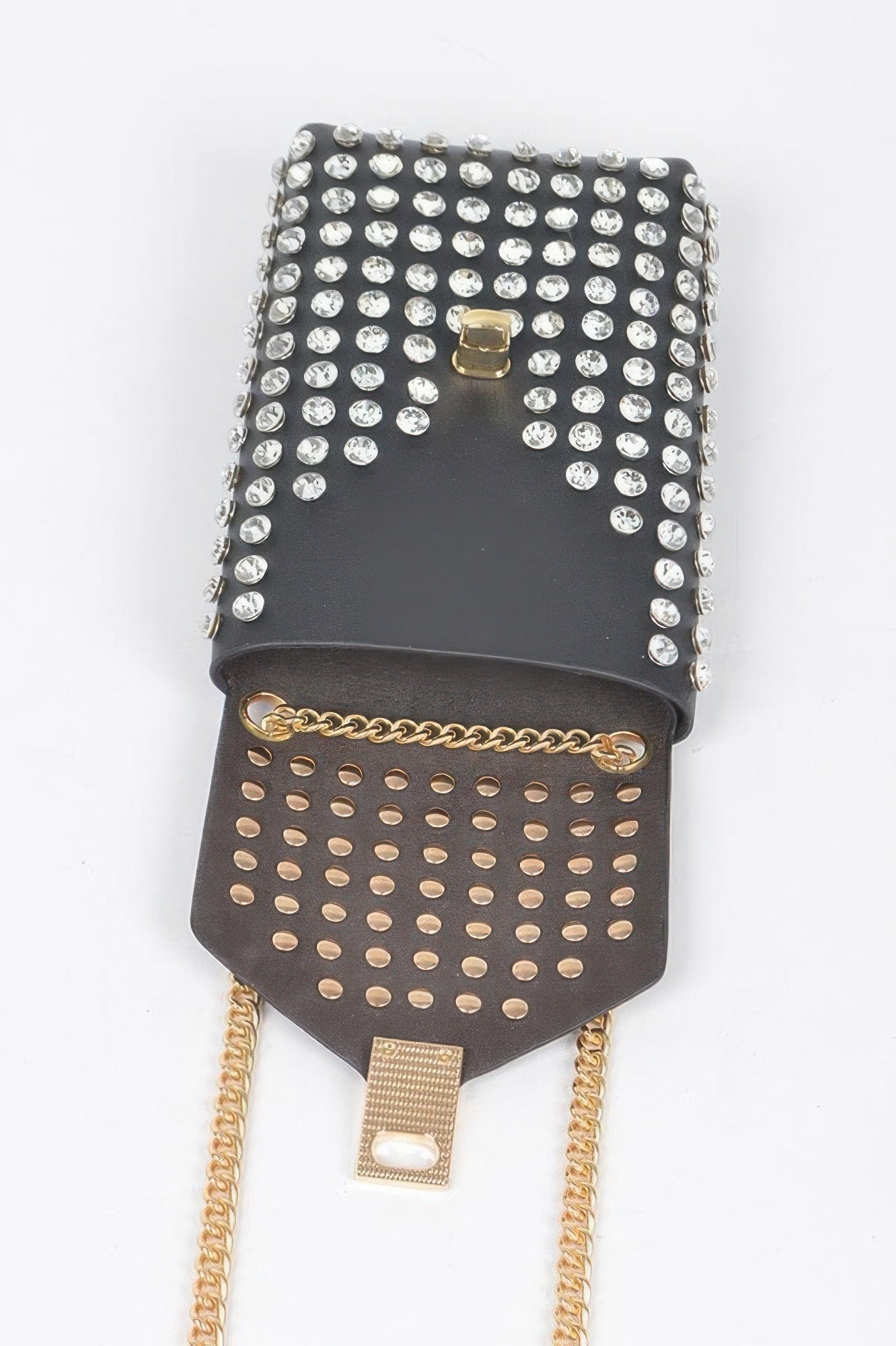 Rhinestone Cellphone Crossbody Belt Bag