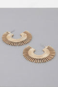 Rising Disk Hoop Earrings