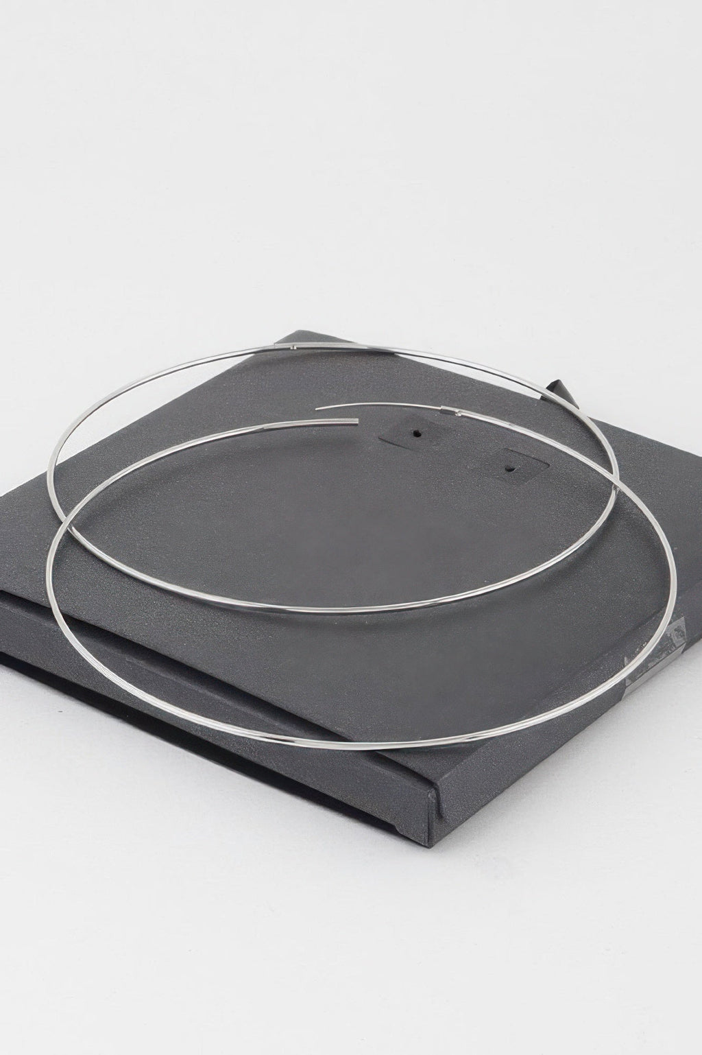 Wide Metal Hoop Earrings