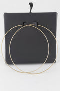 Wide Metal Hoop Earrings