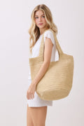Round Bottom Handmade Strap Woven Straw Tote Bag