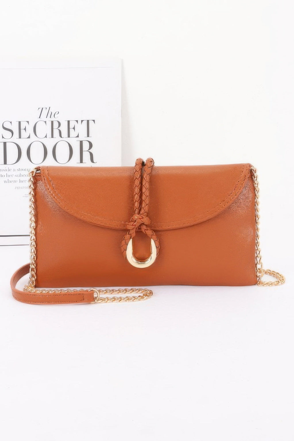 Vegan Leather Envelope Clutch Bag