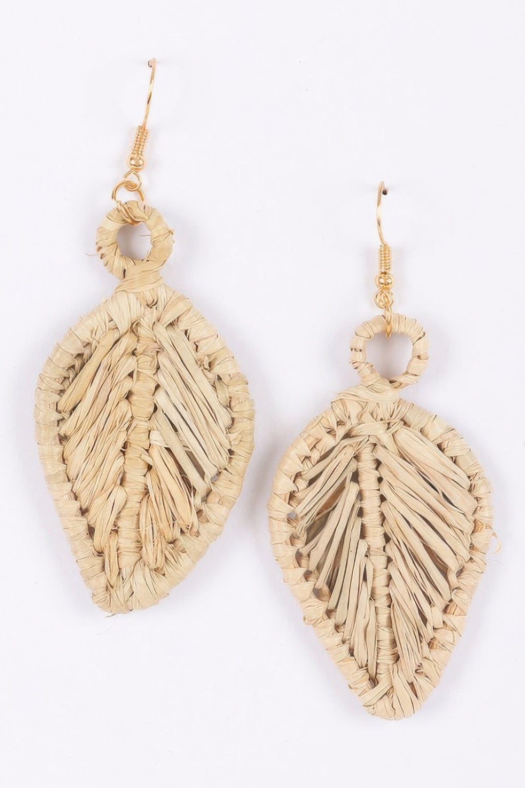 Faux Straw Earring