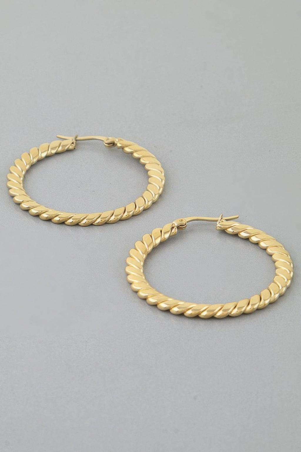 Chic Twisted Hoop Earrings