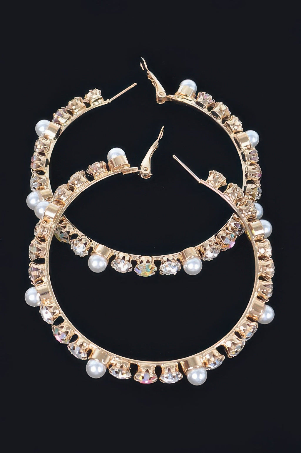 Luxury Stones Hoop Earrings