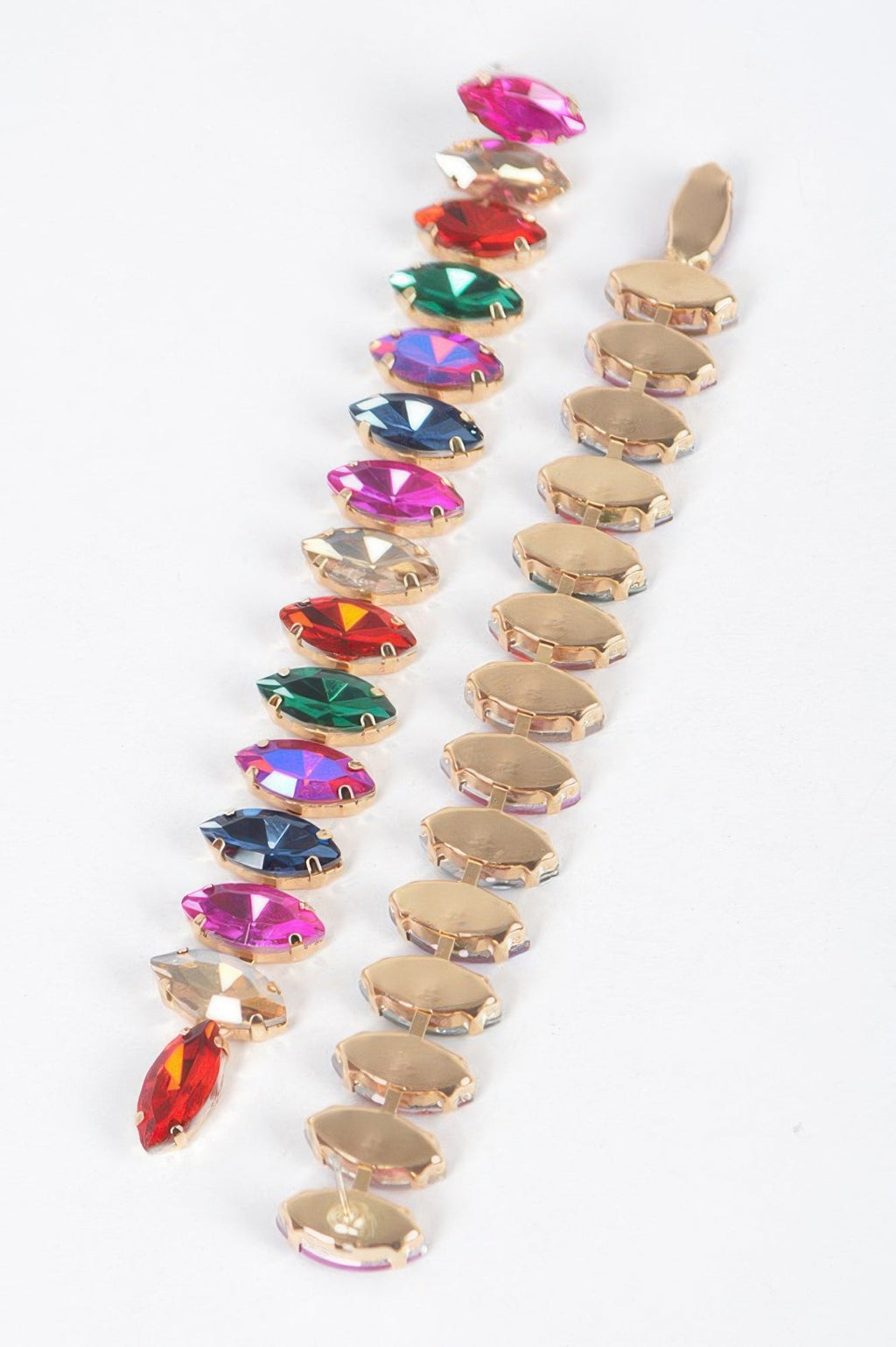 Long Stringed Gem Earring