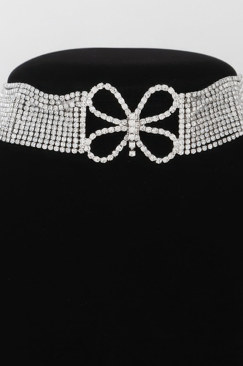 Jeweled Butterfly Choker Necklace