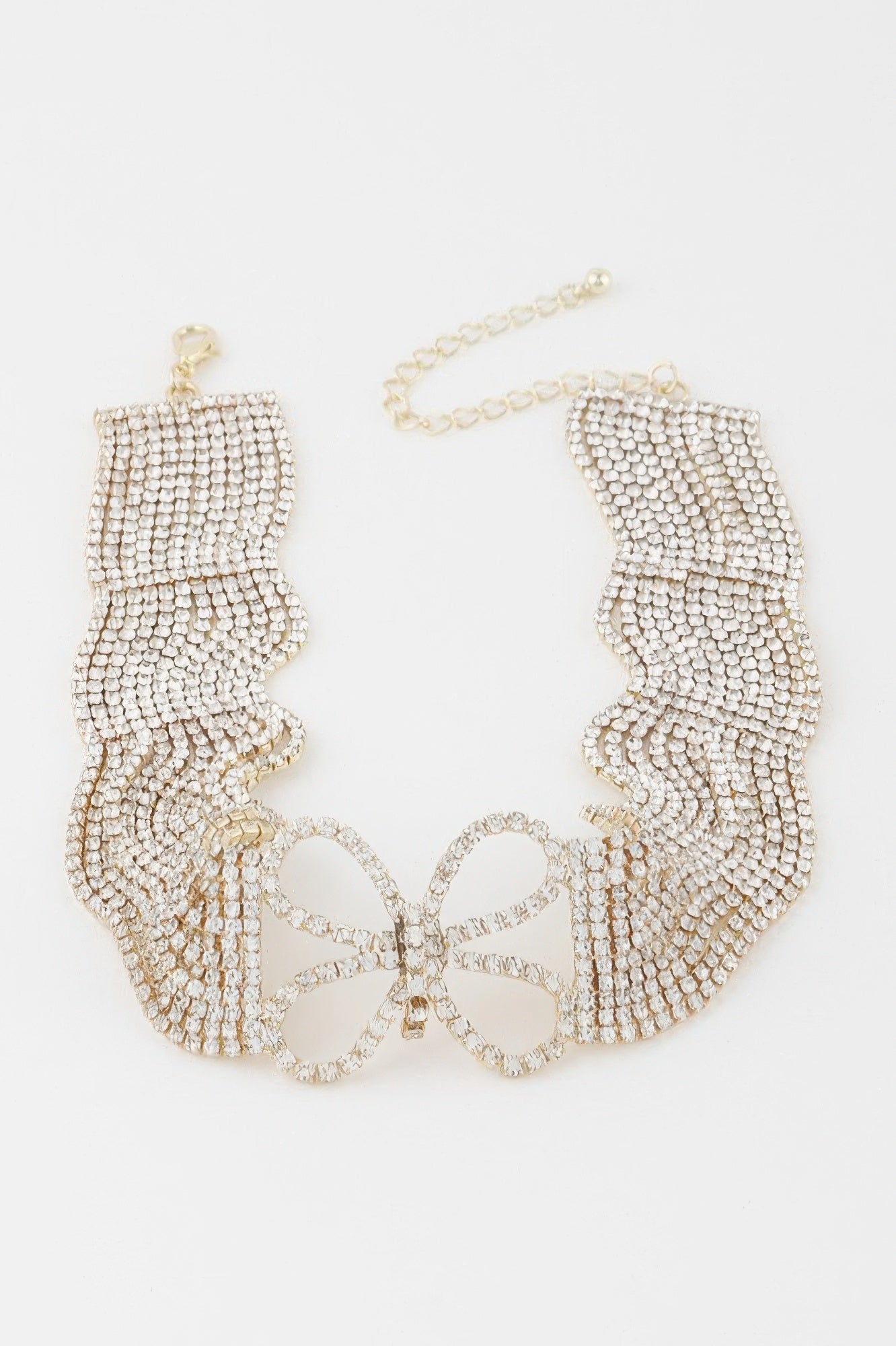 Jeweled Butterfly Choker Necklace