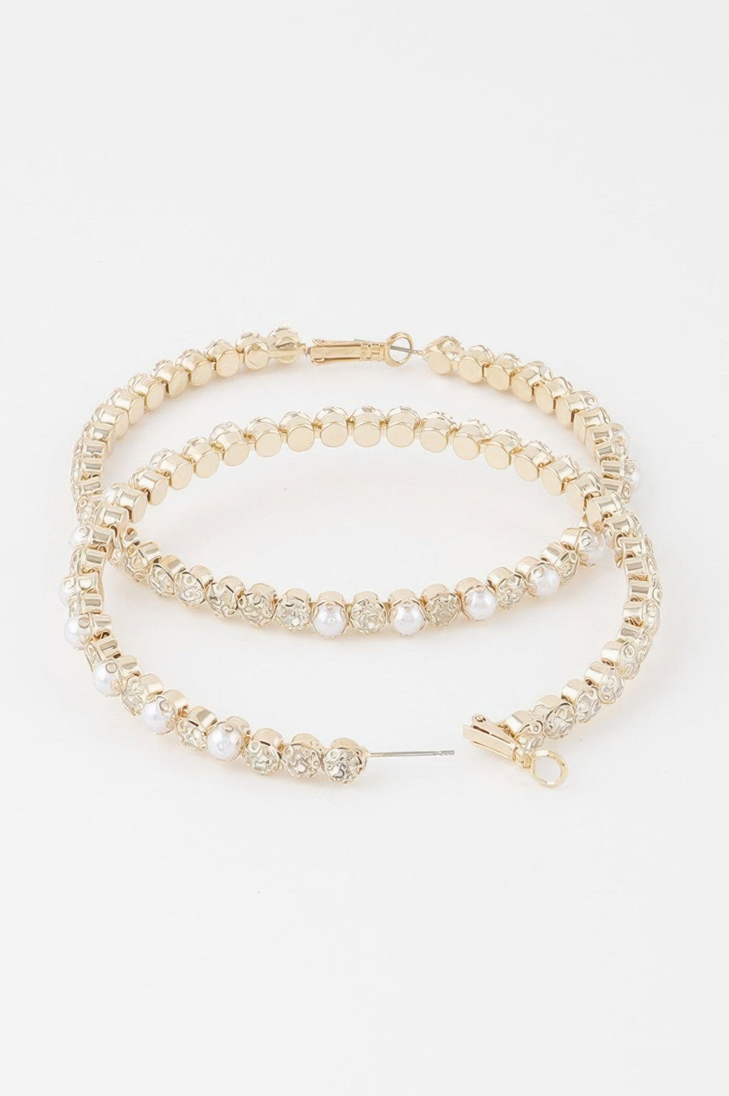 Jewel N Stone Hoop Earrings