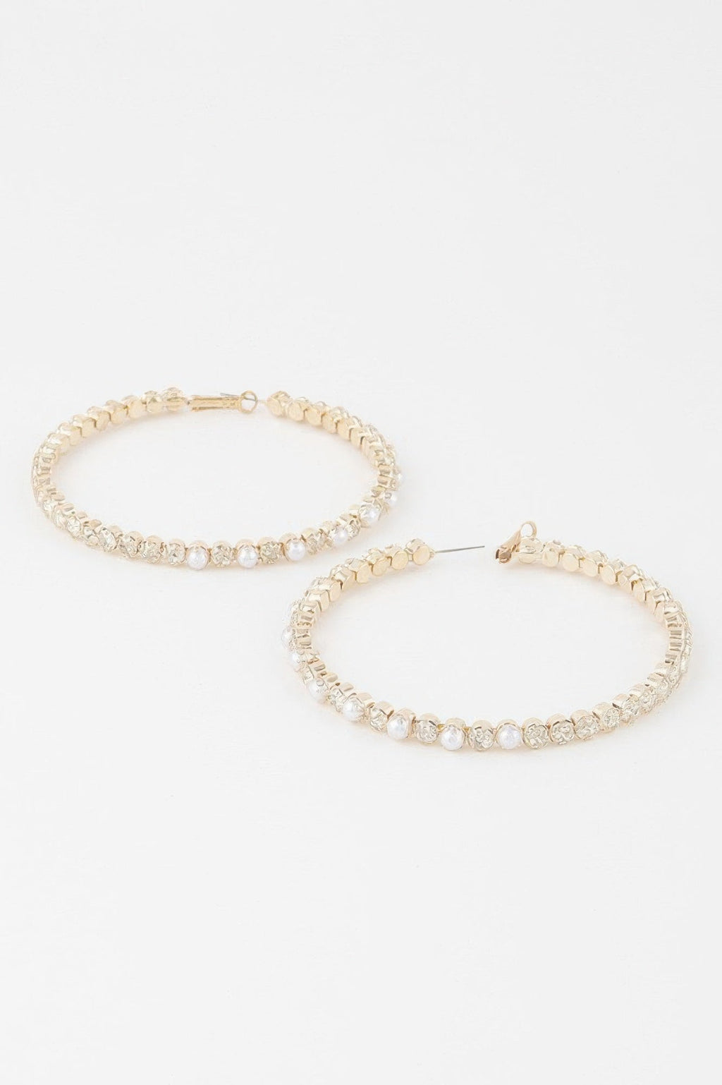 Jewel N Stone Hoop Earrings