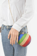 Rhinestone Hotfix Multi Color Clutch