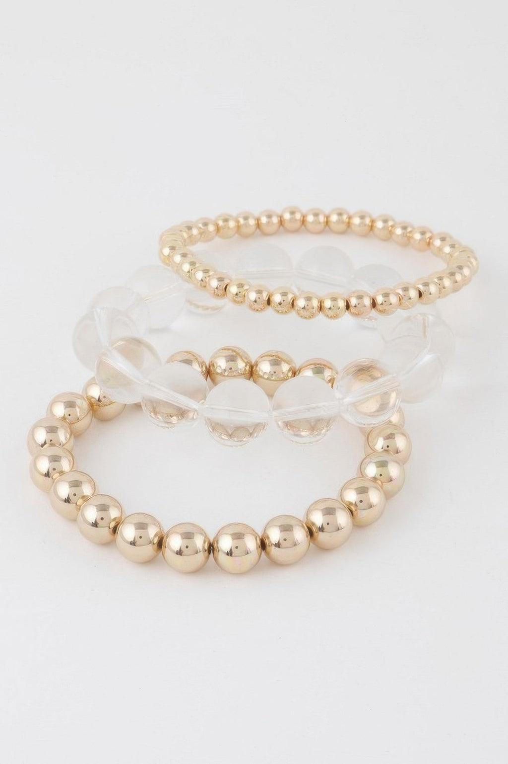 Minimal Triple Beaded Bracelet