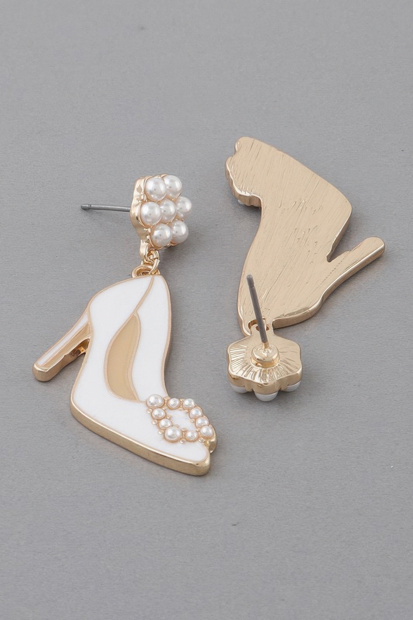 Glitter Heels Drop Earrings