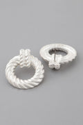 Twisted Disk Drop Earrings