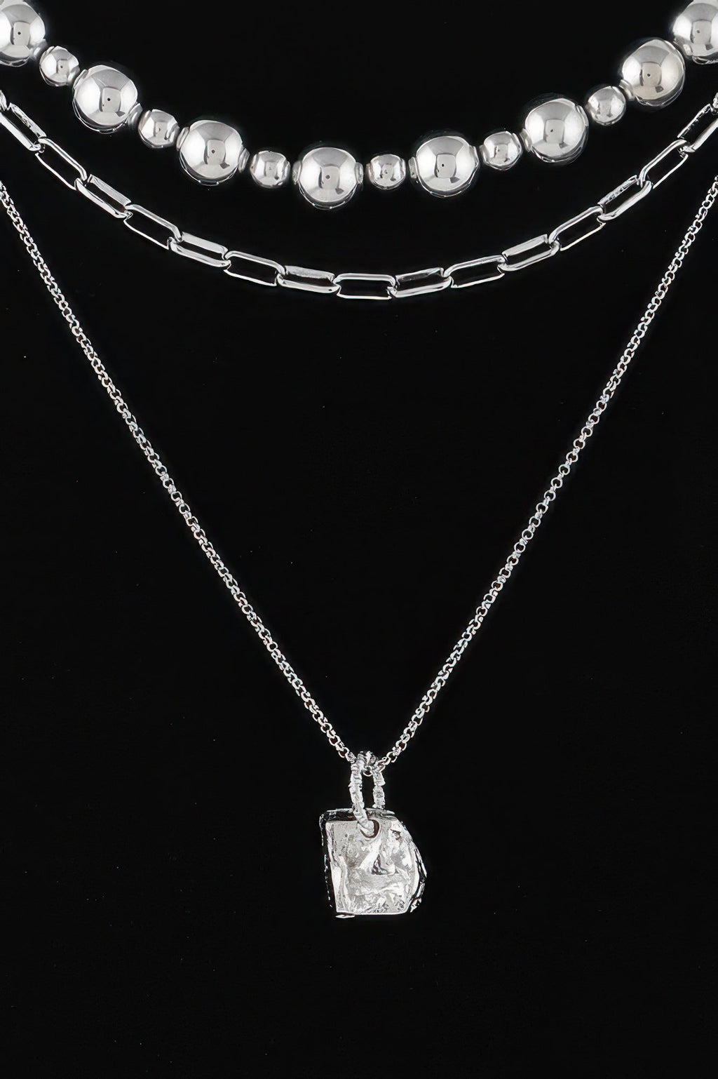 Multi Beaded Chain Necklace