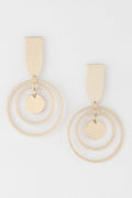Triple Round Drop Earrings