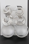 Multi Layered Hoop Earrings Set