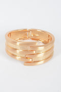 Metal Spring Hinge Cuff Bracelet