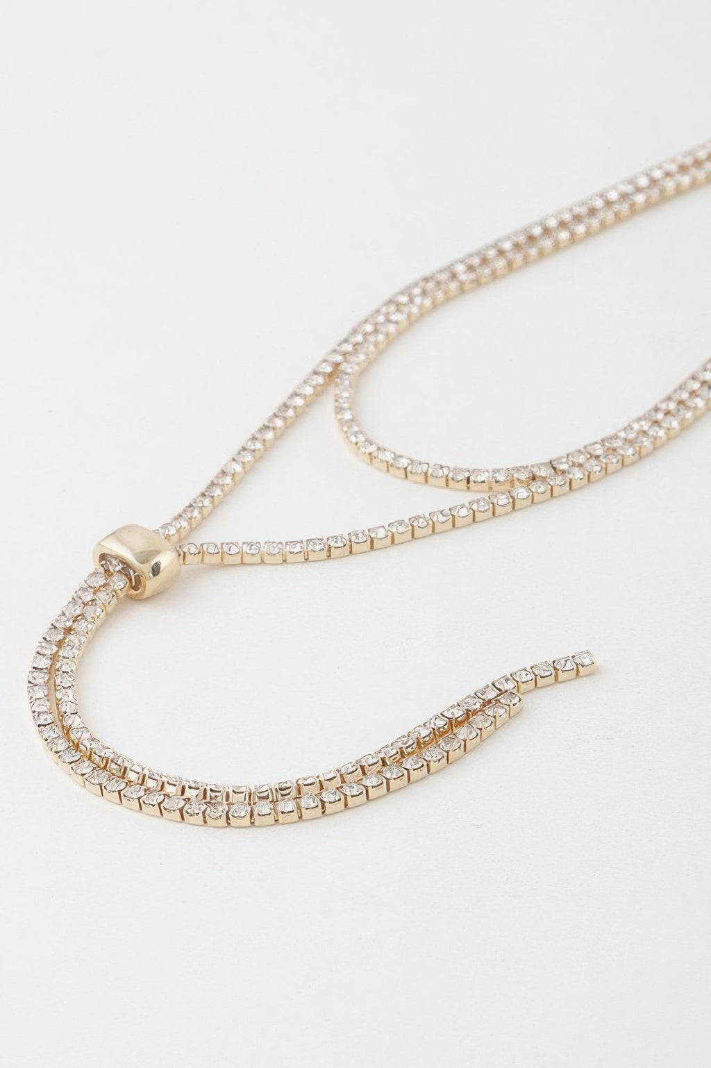 Jeweled Rhinestone Choker Drop Necklace