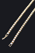 Rhinestone Chain Layered Necklace 45cm