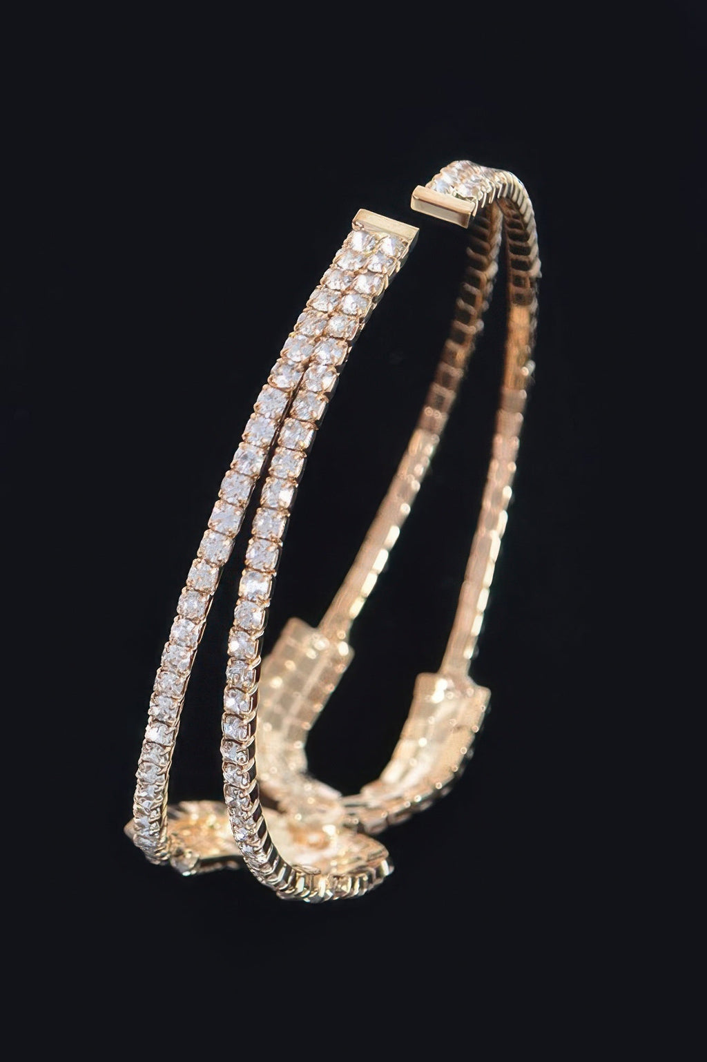 Wrap Rhinestone Bangle