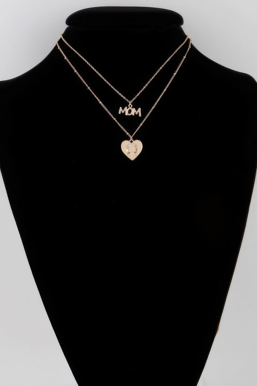 Mom Heart Pendant Necklace