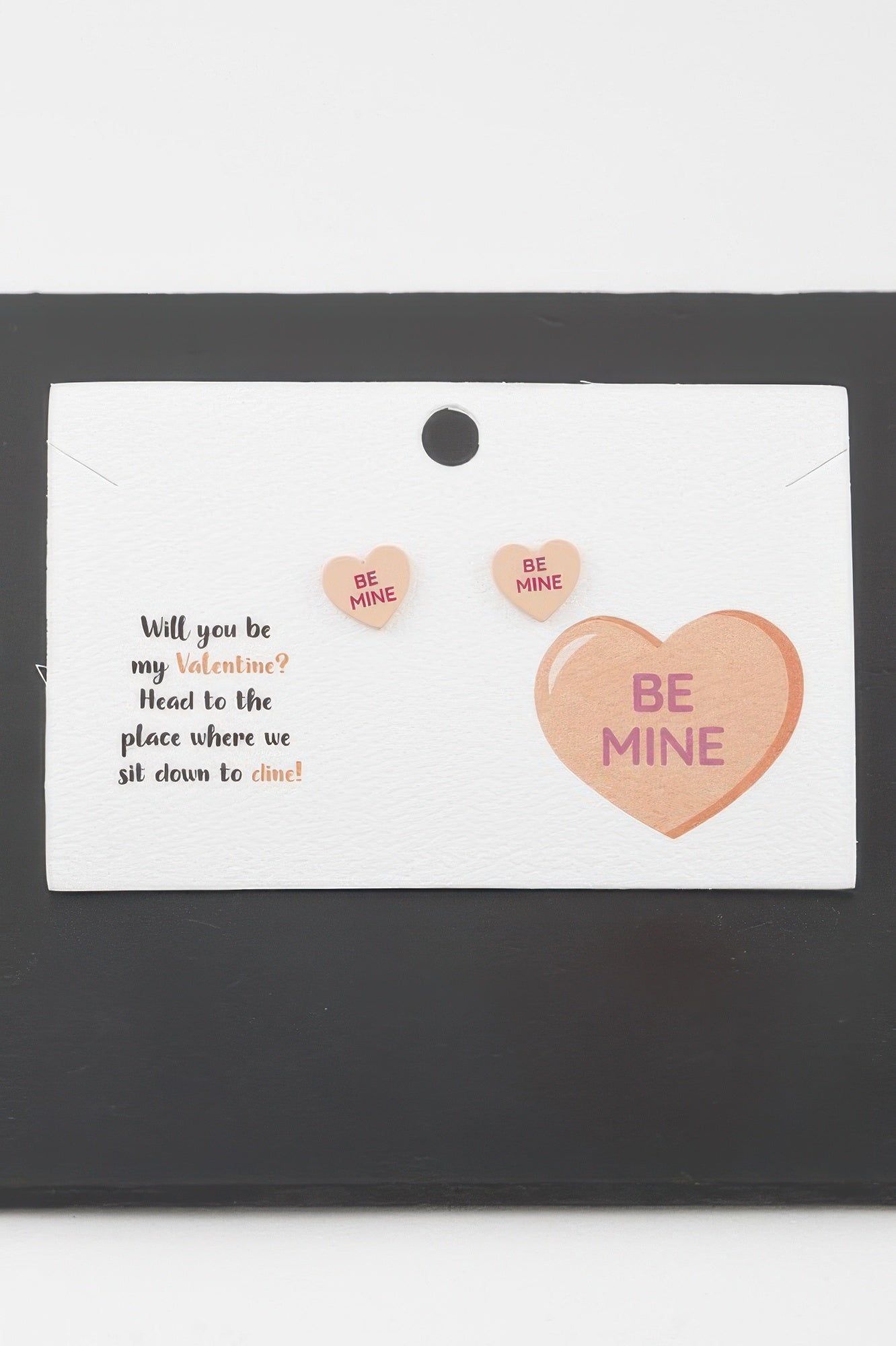 Be Mine Heart Stud Earrings