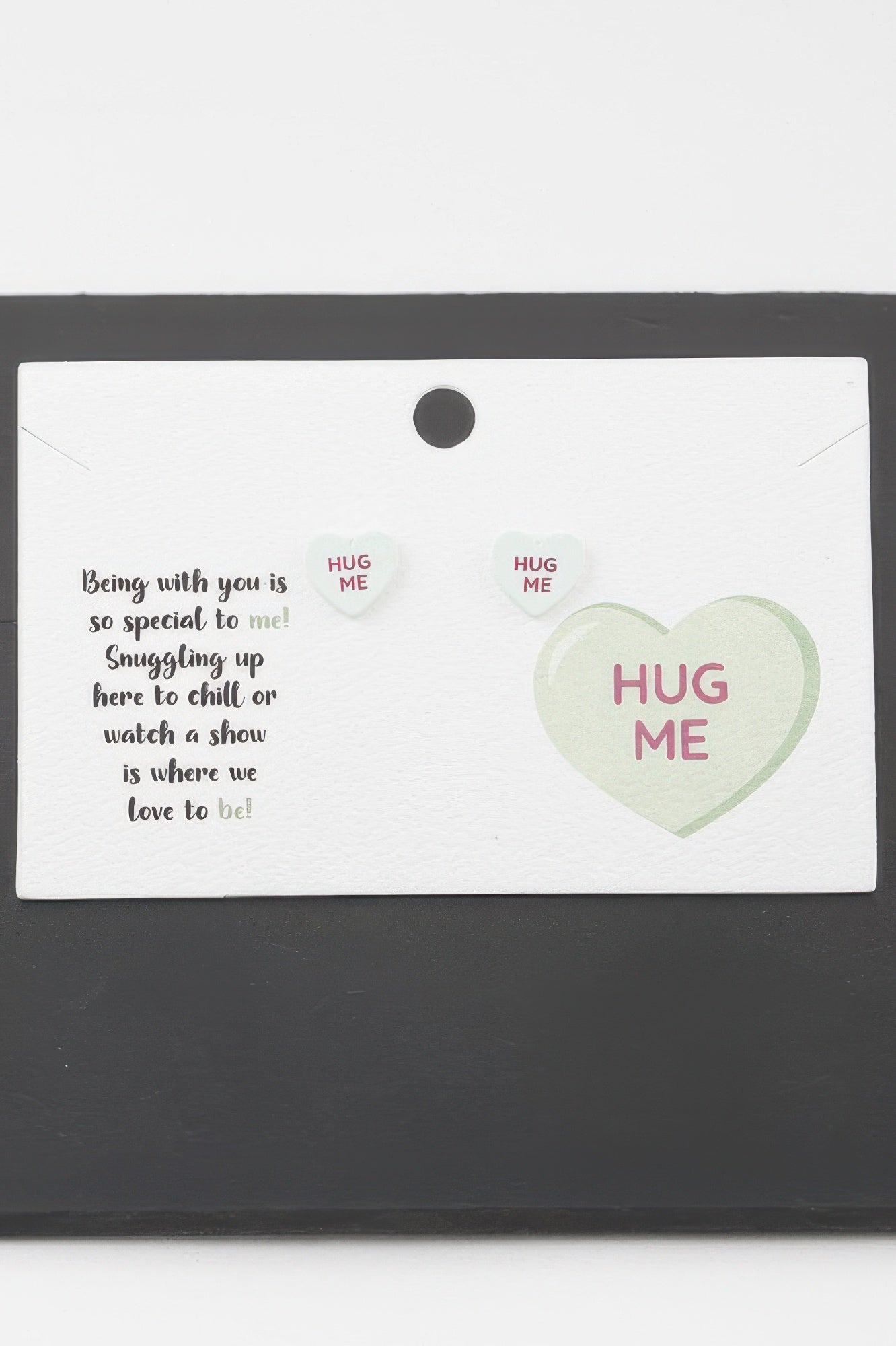 Hug Me Heart Stud Earrings