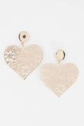 Flower Lace Heart Earrings