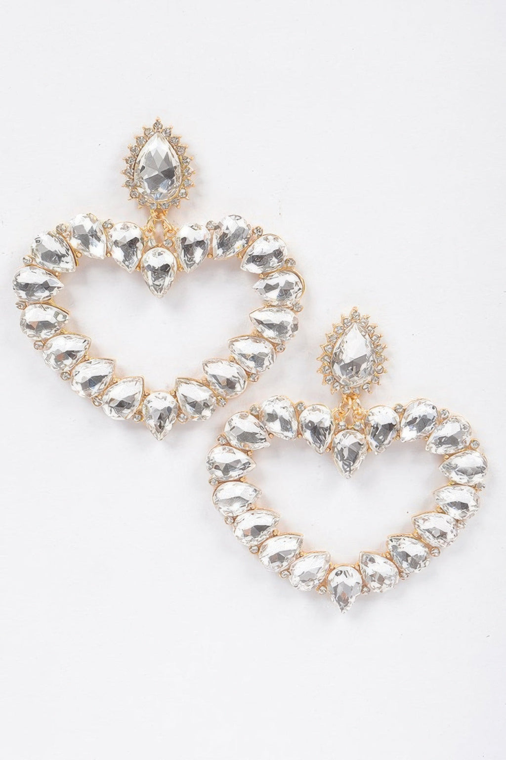 Heart Shape Stone Earrings
