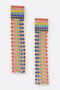 Rainbow Rhinestones Drop Earrings